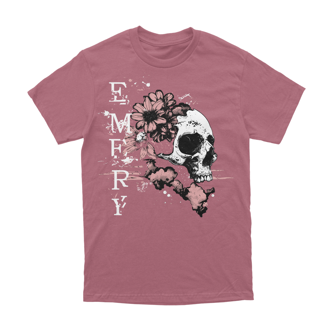 Blooming Skull Tee (Watermelon)